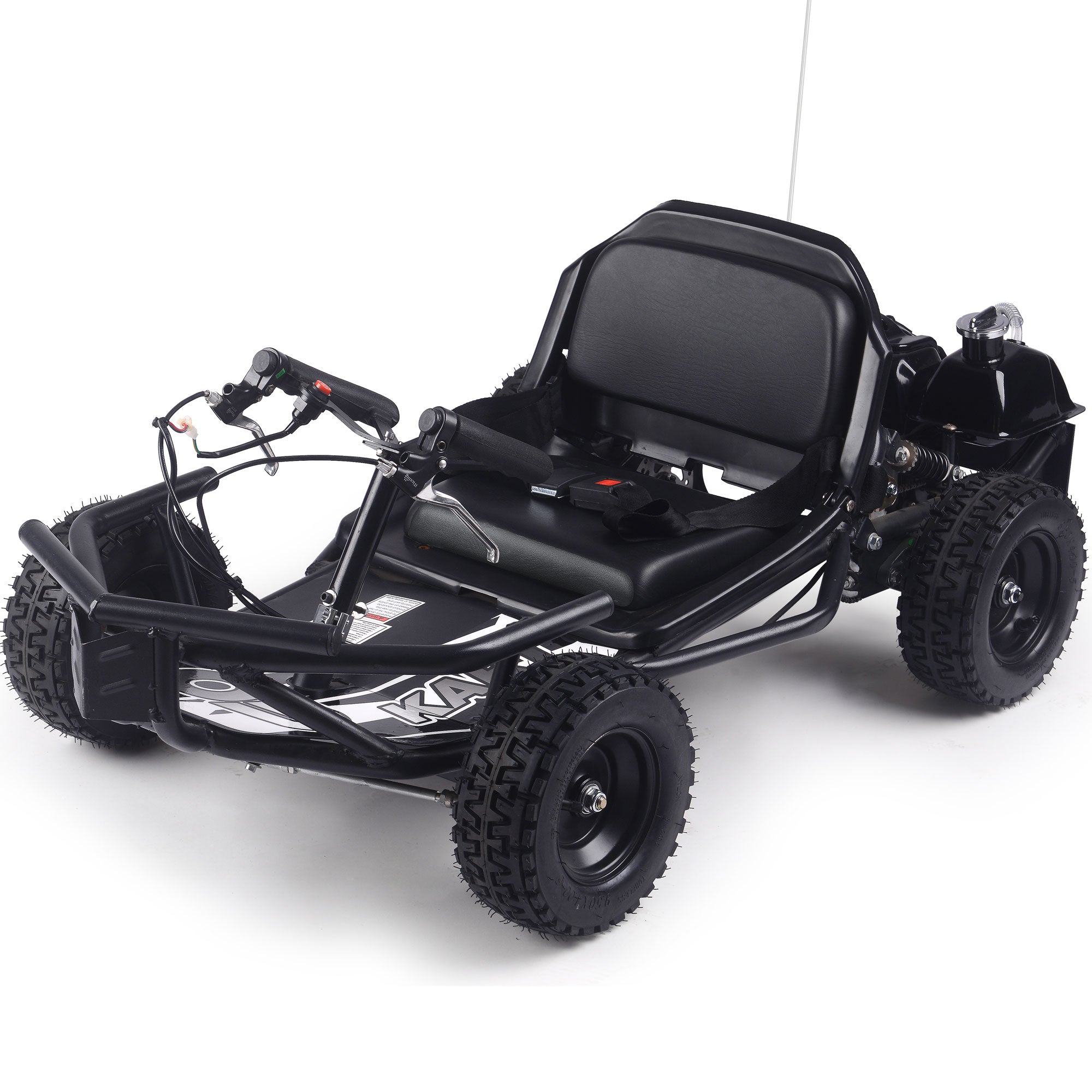 Sandman Kids Gas Powered Go Kart, 49cc 2-Stroke, Rear Suspension, Ages 4-6